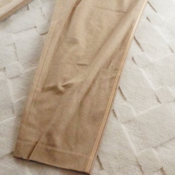 Lafayette 148 New York Beige Ankle Pants - Picture 2 of 12